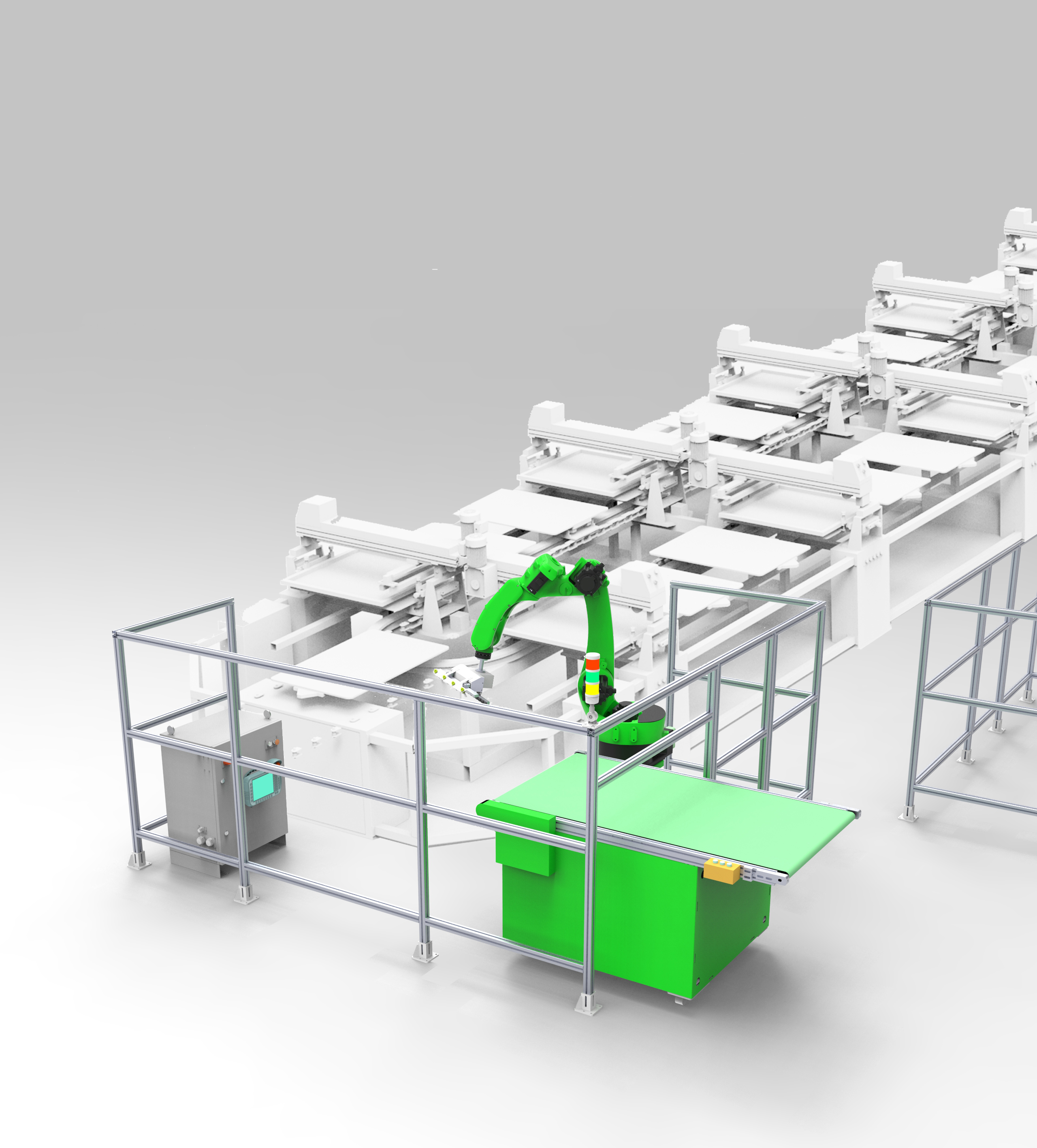 機(jī)器人印花收料機(jī)